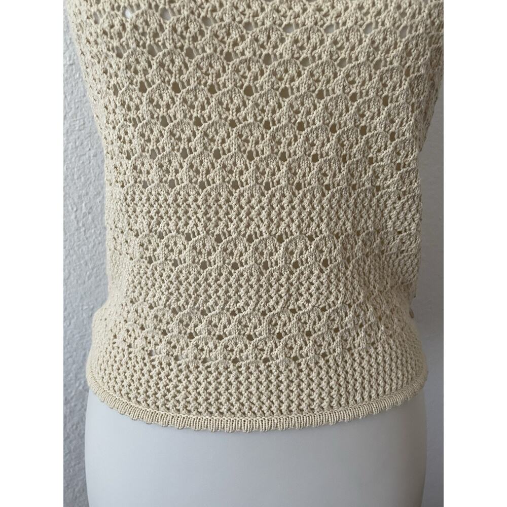 House of Harlow 1960 Halter Tank Top Pullover Stretch Knit - Picture 3 of 10